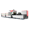 "Máquina automática de corte de tubos de fibra CNC con alimentación de material"