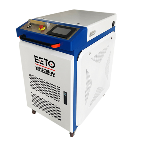Máquina portátil de eliminación de óxido con láser de fibra para limpiar metal oxidado